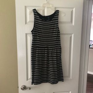 GAP black & white striped dress with pockets